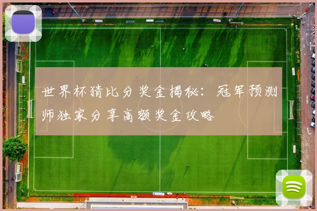 世界杯猜比分奖金揭秘：冠军预测师独家分享高额奖金攻略